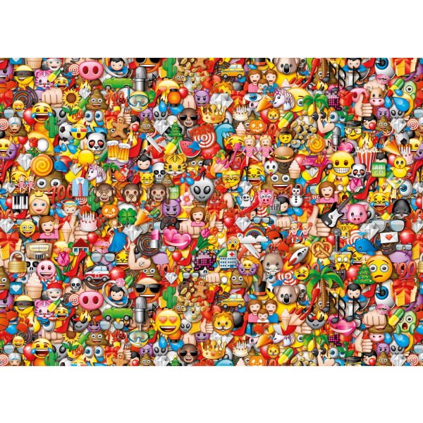 Puzzle 1000 pièces : Emoji - Clementoni-39388