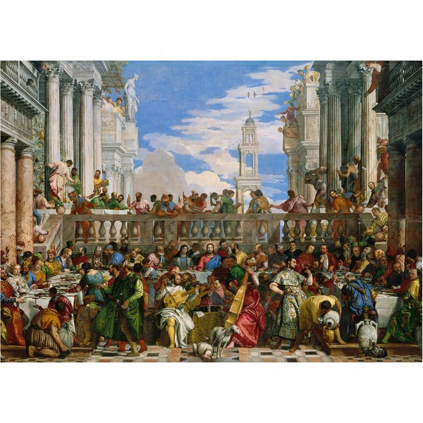 Puzzle 1000 pièces : Paolo Veronese : Les noces de Cana - Clementoni-39391