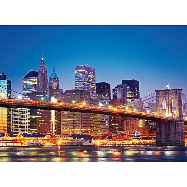Puzzle 1000 pièces - New York : Le pont de Brooklyn - Clementoni-39199