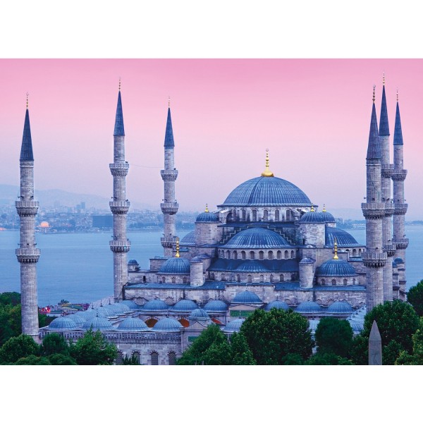 Puzzle 1000 pièces : La mosquée bleue, Istanbul - Clementoni-39291