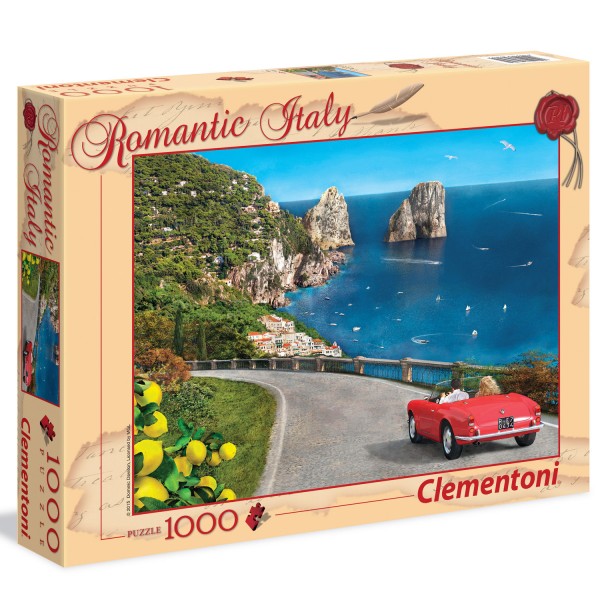 Puzzle 1000 pièces : Romantique Capri - Clementoni-39357