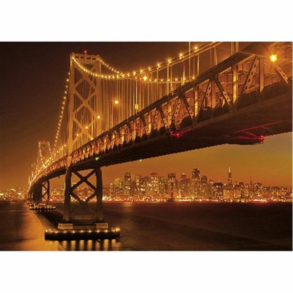 Puzzle 1000 pièces fluorescent - San Francisco la nuit - Clementoni-39175