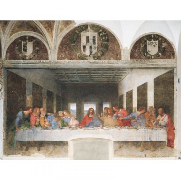1000 Teile Puzzle - Leonardo da Vinci: Das letzte Abendmahl - Clementoni-31447