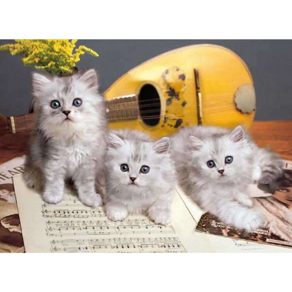 Puzzle 1000 pièces - Les chats musiciens - Clementoni-39059