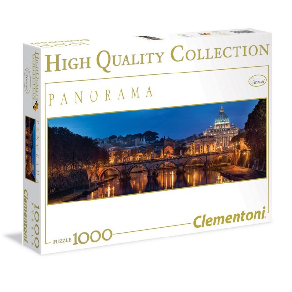 PUzzle 1000 pièces Panorama : Rome - Clementoni-39343