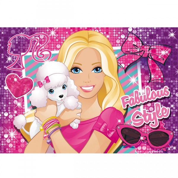 Puzzle 104 pièces : Barbie Shopping Bag Jewels : Fabulous Style - Clementoni-20452