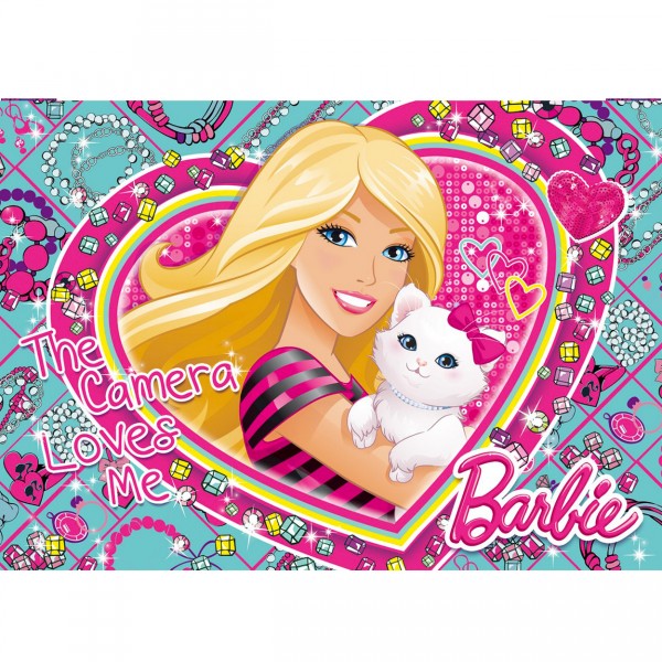 Puzzle 104 pièces : Barbie Shopping Bag Jewels : The Camera Loves Me - Clementoni-20451