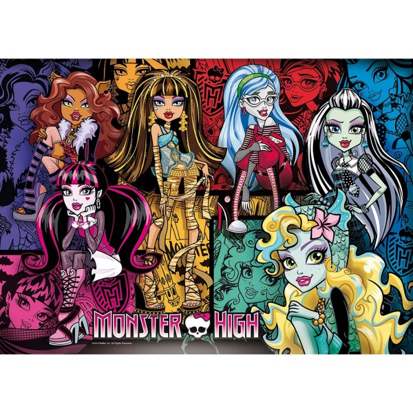 Puzzle 104 pièces : Brillant : Monster High - Clementoni-20125