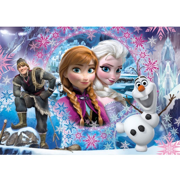 Puzzle 104 pièces : La Reine des Neiges Frozen : Bienvenue à Arendelle - Clementoni-27913