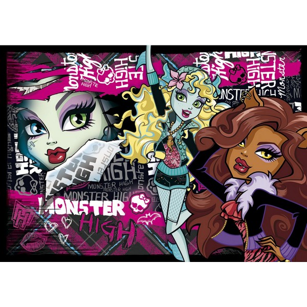 Puzzle 104 pièces : Monster High Trop fashion - Clementoni-27867