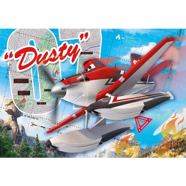 Puzzle 104 pièces : Planes 2 : Dusty - Clementoni-27911