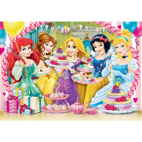 Puzzle 104 pièces : Princesses Disney : Cupcakes - Clementoni-27914