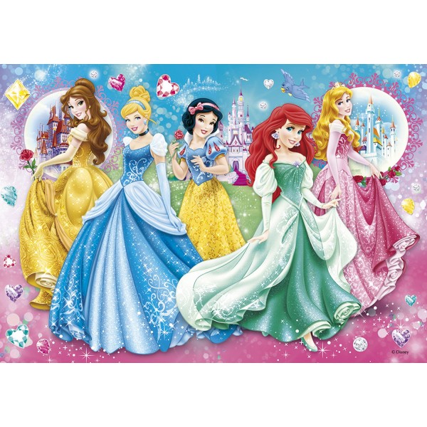 Puzzle 104 pièces : Princesses Disney - Clementoni-20077