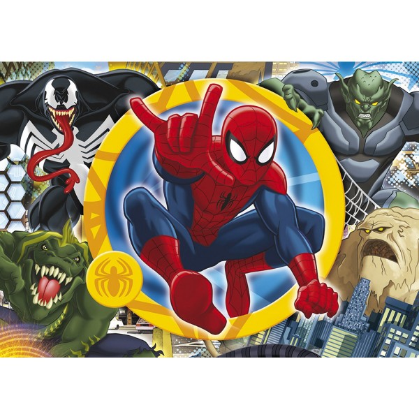 Puzzle 104 pièces : Ultimate Spiderman Se battre jusqu'au bout - Clementoni-27864