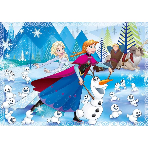 Puzzle 104 pièces Super Color Maxi : La Reine des Neiges (Frozen) - Clementoni-23701