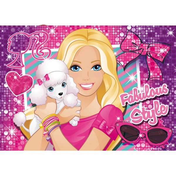Puzzle 104 pièces maxi : Barbie - Clementoni-23644