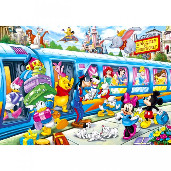 Puzzle 104 pièces maxi : Disney Family - Clementoni-23650