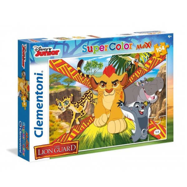 Puzzle 104 pièces Maxi : La Garde du Roi Lion - Clementoni-23978