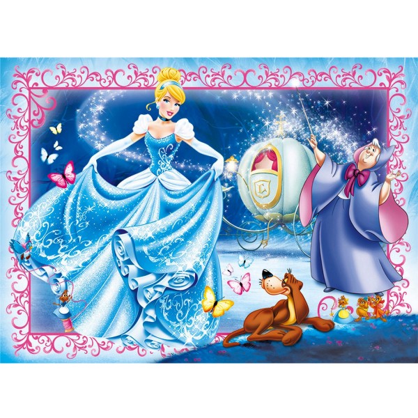 Puzzle 104 pièces maxi : Princesses Disney : Cendrillon - Clementoni-23671