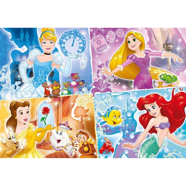 Puzzle 104 pièces Maxi : Princesses Disney - Clementoni-23703