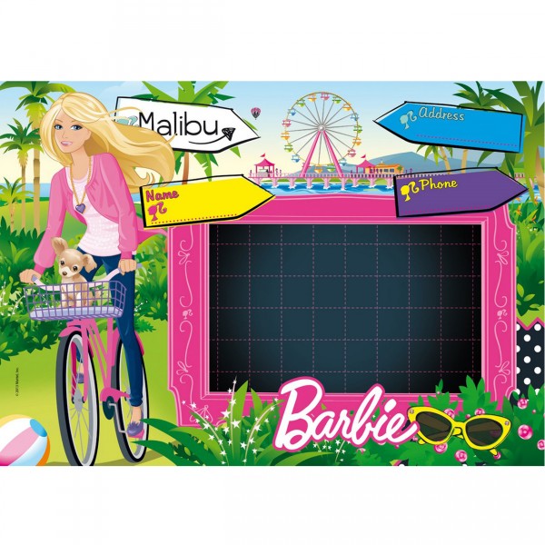 Puzzle 104 pièces Message : Barbie en vélo à Malibu - Clementoni-20230