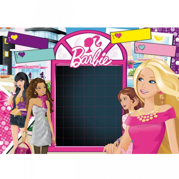 Puzzle 104 pièces Message : Barbie fait du shopping avec ses amies - Clementoni-20231