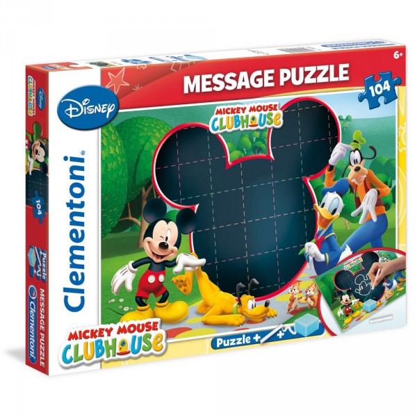 Puzzle 104 pièces Message : Mickey Mouse Club House - Clementoni-20232