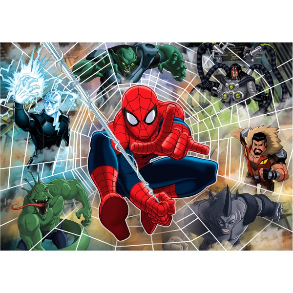 Puzzle 104 pièces phosphorescent : Spiderman - Clementoni-27992