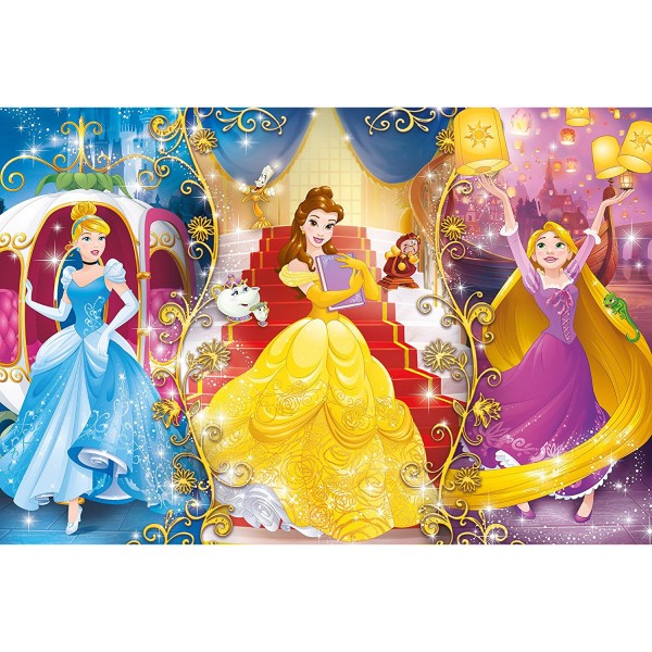 Puzzle 104 pièces : Princesses Disney - Clementoni-27983