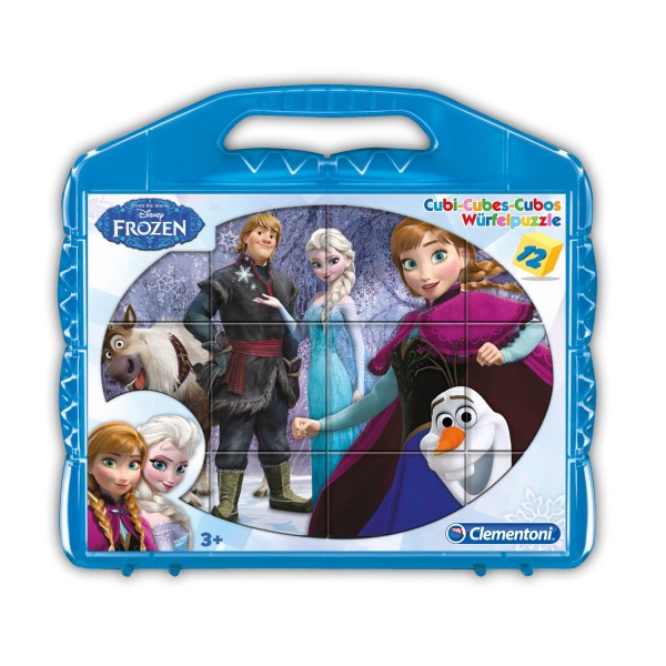 Puzzle 12 cubes Disney : Frozen - Clementoni-41200-41410