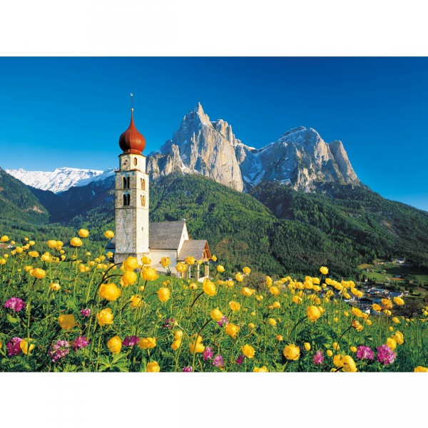 Puzzle 1500 pièces : Eglise Saint Valentin, Tyrol du Sud - Clementoni-31997