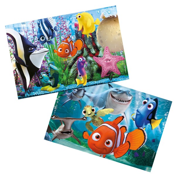 Puzzle 2 x 20 pièces : Le monde de Nemo - Clementoni-24737