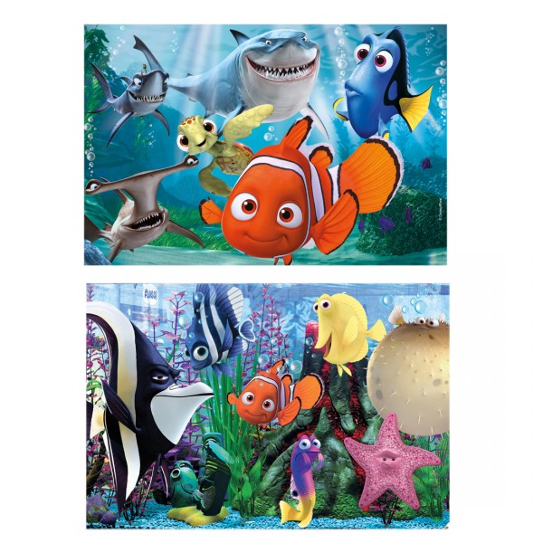 Puzzle 2 x 20 pièces : Le monde de Nemo - Clementoni-24613-Nemo