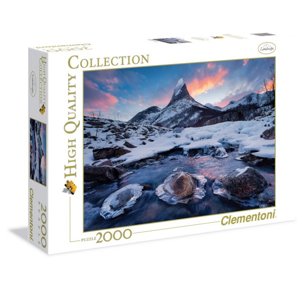 Puzzle 2000 pièces : Montagne Stetind - Clementoni-32556