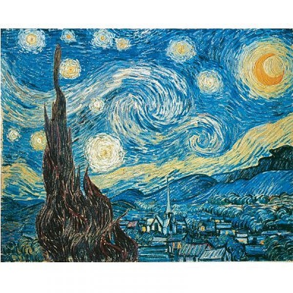 Puzzle 2000 pièces - Van Gogh : La nuit étoilée - Museum - Clementoni-32531