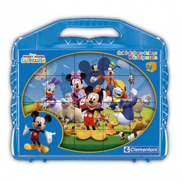 Puzzle 24 cubes : Mickey et ses amis - Clementoni-42400-42495OLD