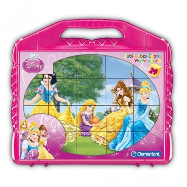 Puzzle 24 cubes : Princesses Disney - Clementoni-42400-42424