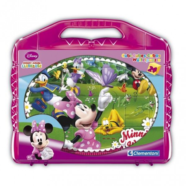 Puzzle 24 cubes Disney : Minnie et ses amis - Clementoni-42400-42416OLD