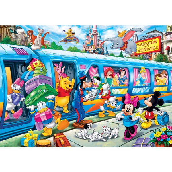 Puzzle 24 pièces maxi : Disney Train - Clementoni-24464