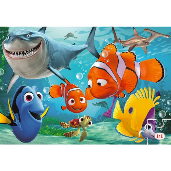 Puzzle 24 pièces maxi : Le monde de Nemo - Clementoni-24446