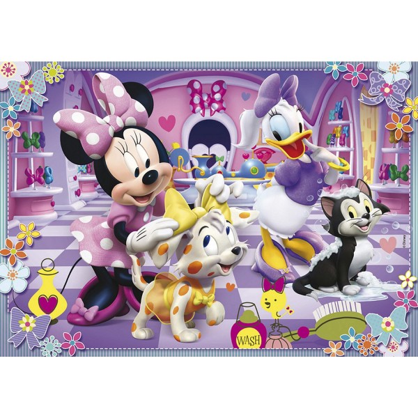 Puzzle 24 pièces maxi : Minnie et ses animaux de compagnie - Clementoni-24433
