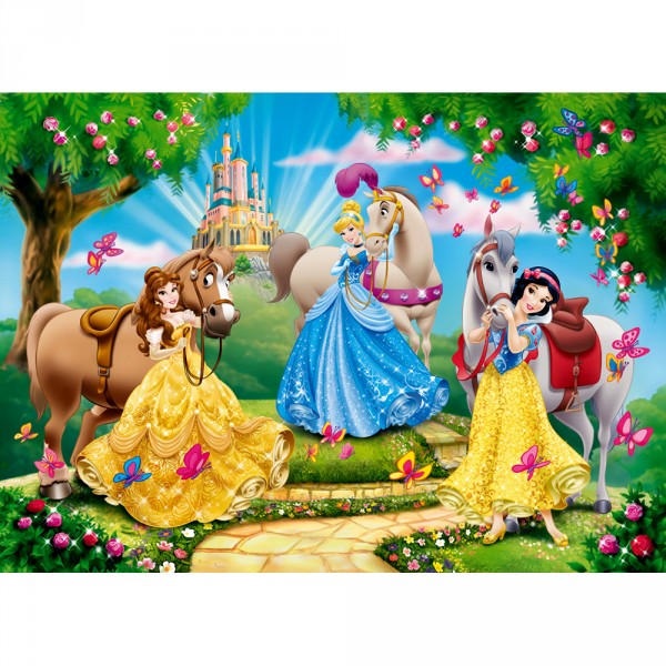 Puzzle 24 pièces maxi : Princesses Disney : Balade à cheval - Clementoni-24447
