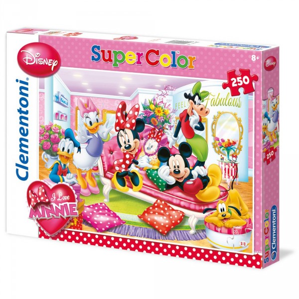 Puzzle 250 pièces : I Love Minnie : Fabulous - Clementoni-29703