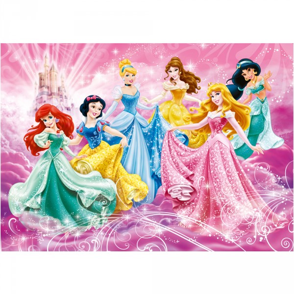Puzzle 40 pièces : Puzzle de sol :  Princesses Disney - Clementoni-25441