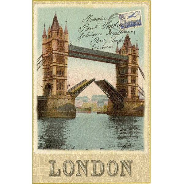 Puzzle 500 pièces : Carte postale Tower Bridge - Clementoni-30585
