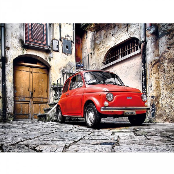 Puzzle 500 pièces : Fiat 500 - Clementoni-30575