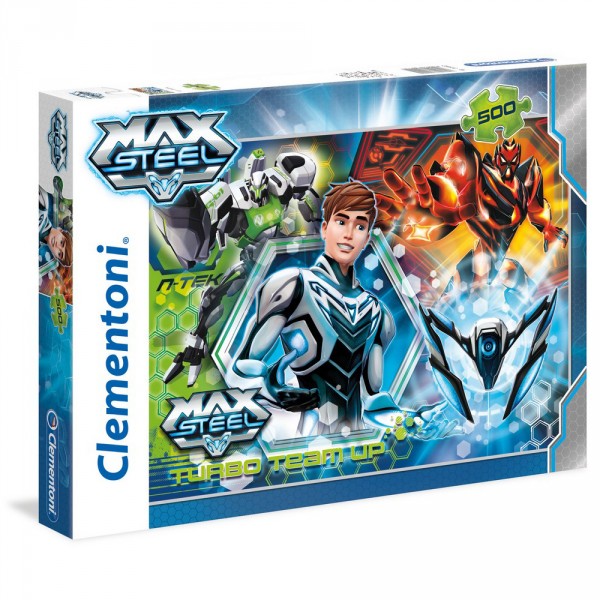 Puzzle 500 pièces : Max Steel : Turbo Team-up - Clementoni-30442