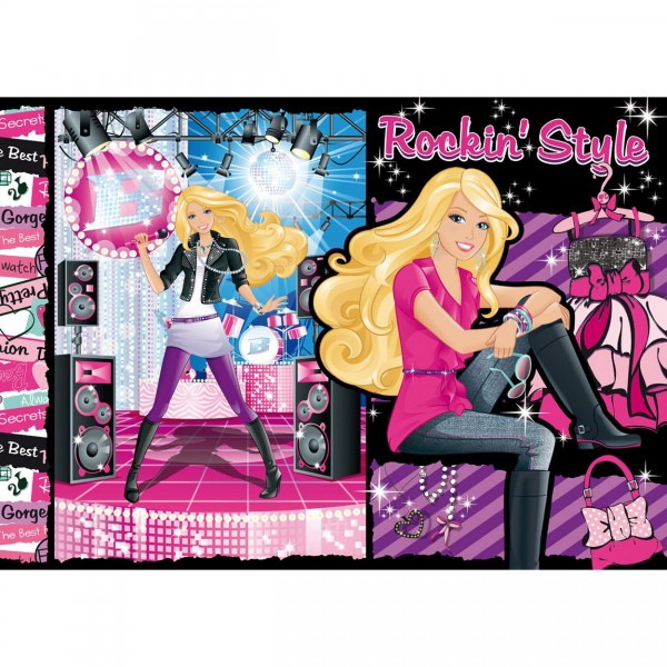 Puzzle 60 pièces : Barbie : Rockin'Style - Clementoni-26894