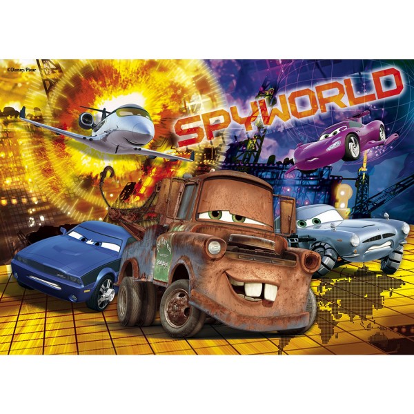 Puzzle 60 pièces : Cars Les agents secrets - Clementoni-26886