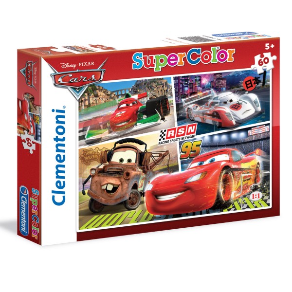 Puzzle 60 pièces : Cars - Clementoni-26953